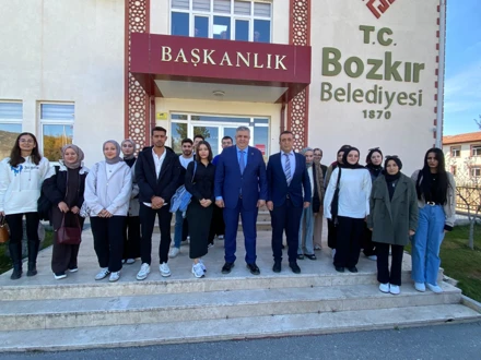 Bozkır Meslek Yüksekokulu Ekibi, Belediye Başkanı'nı Ziyaret Etti